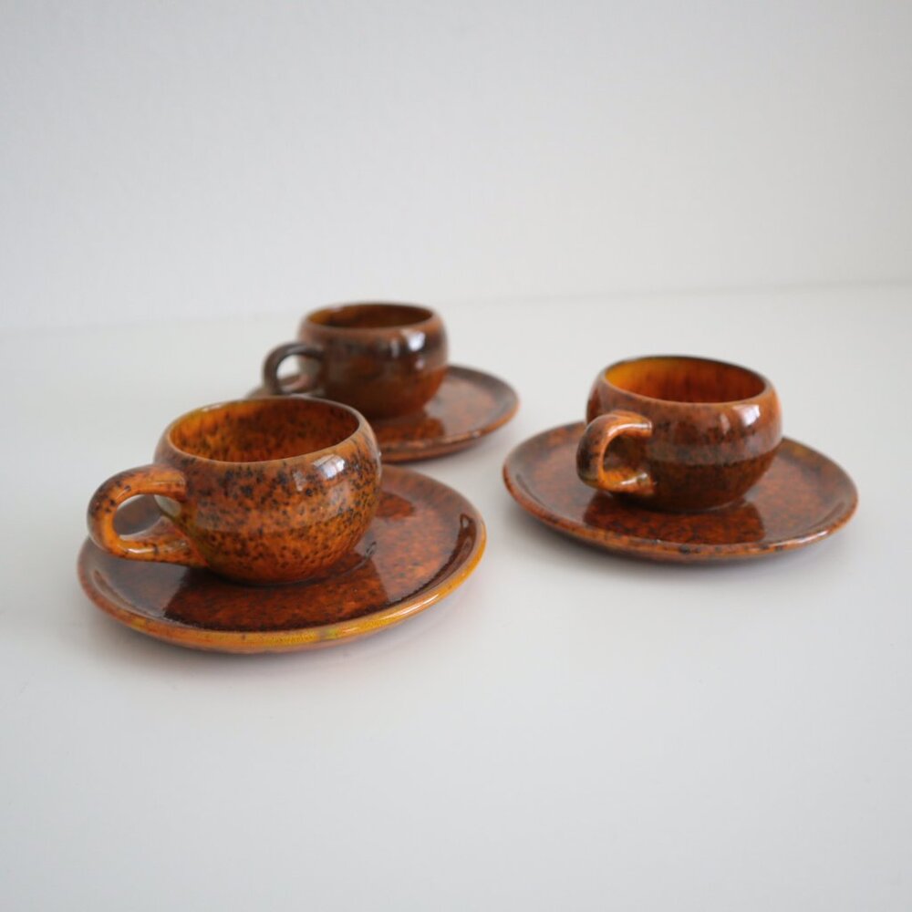 Vintage Demitasse Coffee Cups and Saucers